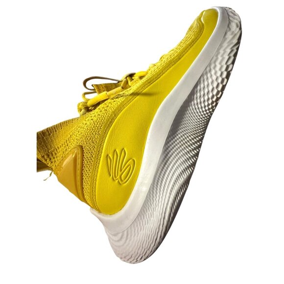 Under Armour Boy's Curry Flow 9 Golden Yellow Basketball Shoes Sz 6.5 - Picture 1 of 10